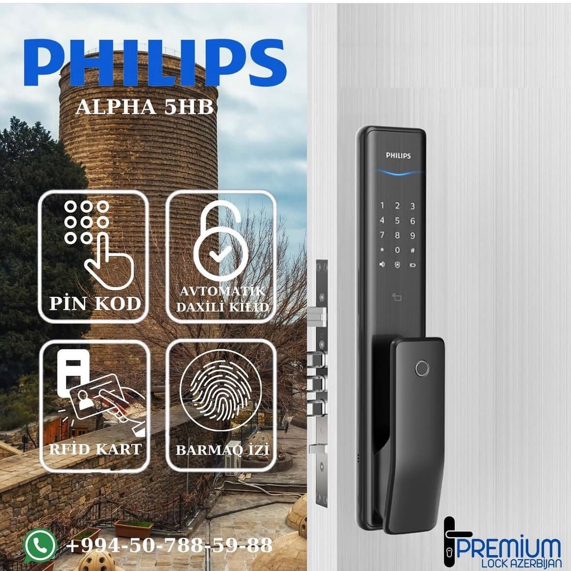 PHİLİPS ALPHA-5HB – BAS ÇEK KİLİT