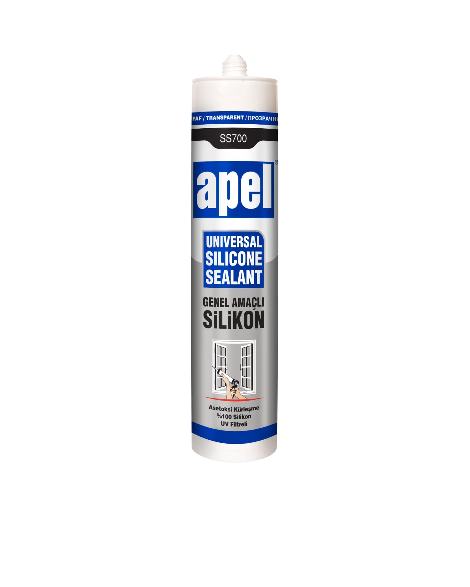 Apel şəffaf slikon (320gram-280ml)